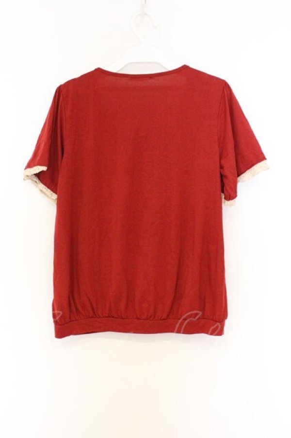 画像3: axes femme / 刺繍入りブロッキングPO M ワイン O-26-03-01-052-AX-TO-OW-OS (3)