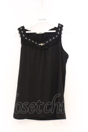 画像: axes femme / BACKリボンタンクトップ M クロ O-26-03-01-059-AX-TO-OW-OS