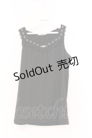 画像: axes femme / BACKリボンタンクトップ M クロ O-26-03-01-059-AX-TO-OW-OS