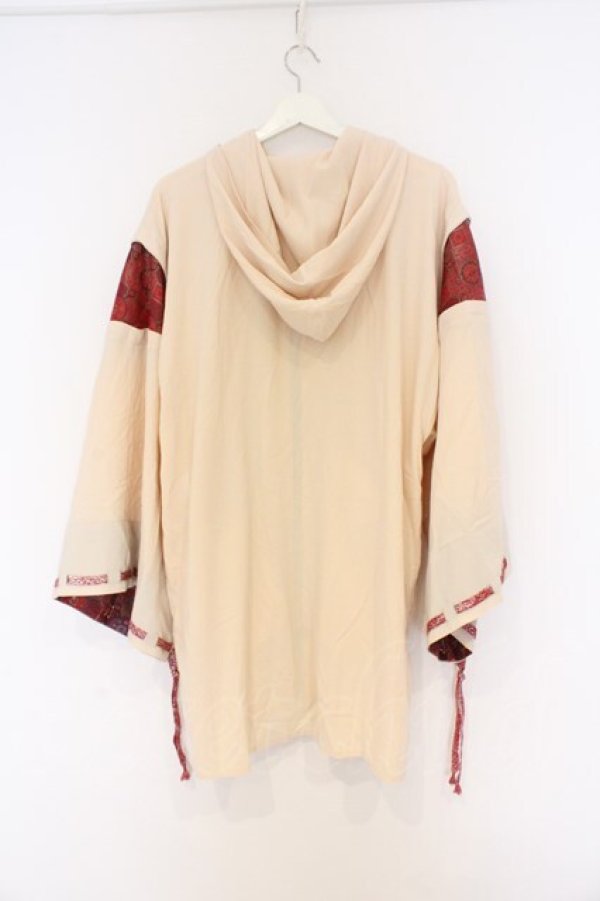 画像4: REZEN / 陰陽師×曼荼羅羽織パーカー M 白百合色（キナリ） O-26-03-01-005-LO-TO-OW-OS (4)