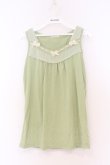 画像1: axes femme / BACKリボンタンクトップ M グリーン O-26-03-01-060-AX-TO-OW-OS (1)