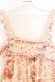 画像2: axes femme / 花柄レース使いオーバーキャミソール M ピンク O-26-03-01-065-AX-TO-OW-OS (2)