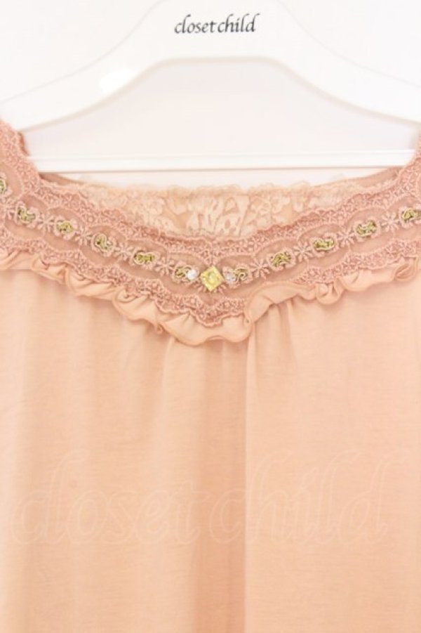 画像2: axes femme / BACKリボンタンクトップ M ピンク O-26-03-01-067-AX-TO-OW-OS (2)