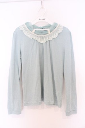 画像: axes femme / チュールネックカットソー M グリーン O-26-03-01-068-AX-TO-OW-OS