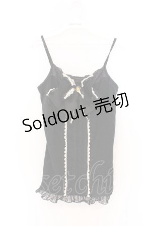 画像: axes femme / BIGリボンキャミソール M クロ O-26-03-01-070-AX-TO-OW-OS