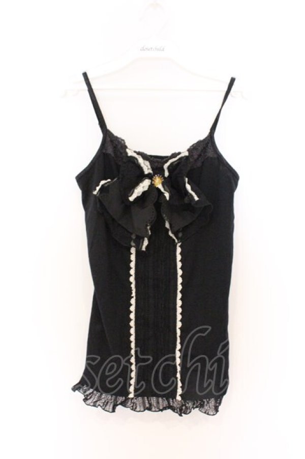 画像1: axes femme / BIGリボンキャミソール M クロ O-26-03-01-070-AX-TO-OW-OS (1)