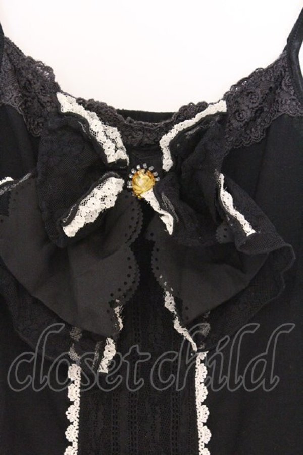 画像2: axes femme / BIGリボンキャミソール M クロ O-26-03-01-070-AX-TO-OW-OS (2)