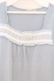 画像2: axes femme / シフォンフリルタンクトップ M サックス O-26-03-01-071-AX-TO-OW-OS (2)