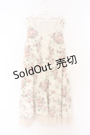 画像: axes femme / 花柄ワンピース M キナリ O-26-03-01-074-AX-OP-OW-OS