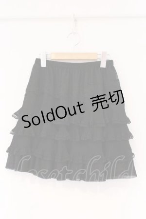 画像: axes femme / プリーツティアードスカート M クロ O-26-03-01-091-AX-SK-IG-OS