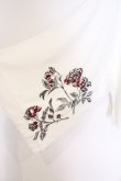 画像4: Ellno Loset / 和スリーブフラワー刺繍シャツ M ホワイト O-26-03-01-008-LO-BL-OW-OS (4)
