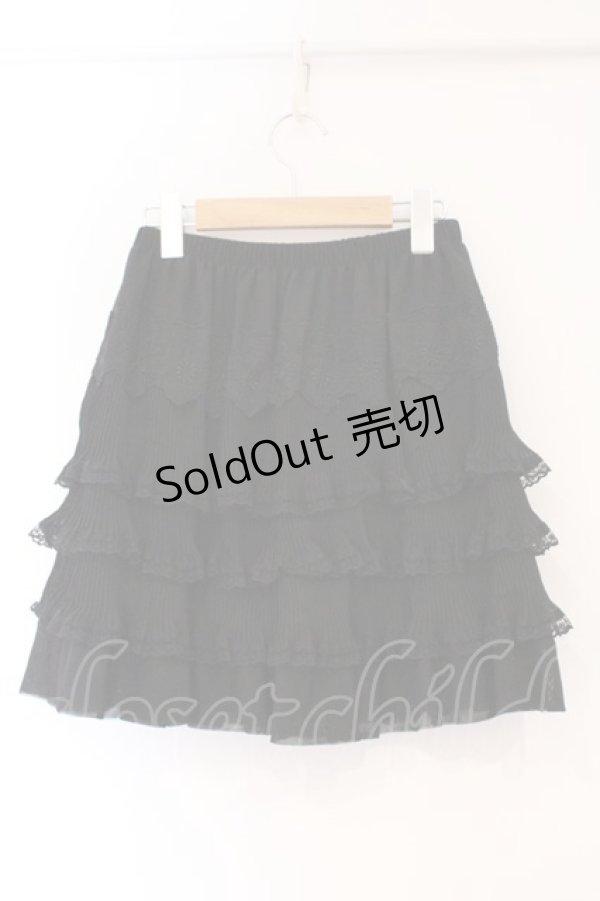 画像3: axes femme / プリーツティアードスカート M クロ O-26-03-01-091-AX-SK-IG-OS (3)