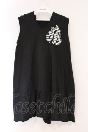 画像: ALGONQUINS / ノースリーブフードワンピース F ブラック O-26-03-01-092-AL-OP-IG-OS