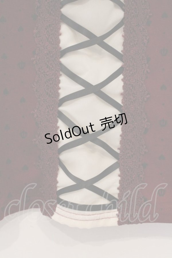 画像2: axes femme / トランプ柄ボータイプルオーバー M アカ×オフシロ O-26-03-01-096-AX-TO-IG-OS (2)