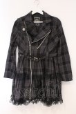 画像1: ALGONQUINS / ライダースジャケットワンピース  ブラック O-26-03-01-108-AL-OP-IG-OS (1)