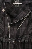 画像2: ALGONQUINS / ライダースジャケットワンピース  ブラック O-26-03-01-108-AL-OP-IG-OS (2)