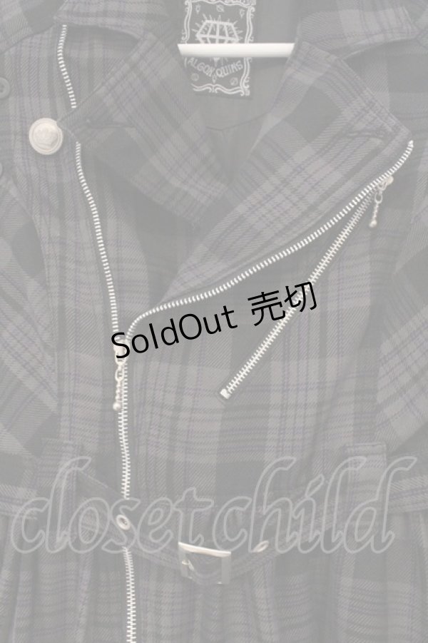 画像2: ALGONQUINS / ライダースジャケットワンピース  ブラック O-26-03-01-108-AL-OP-IG-OS (2)