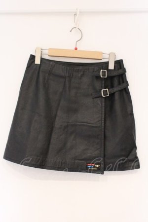 画像: SUPER LOVERS / レザー巻きスカート  ブラック O-26-03-01-109-PU-SK-IG-OS