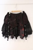 画像1: h.ANARCHY / スカルカットランダムスカート  ブラック×レッド×ピンク O-26-03-01-110-HN-SK-IG-OS (1)
