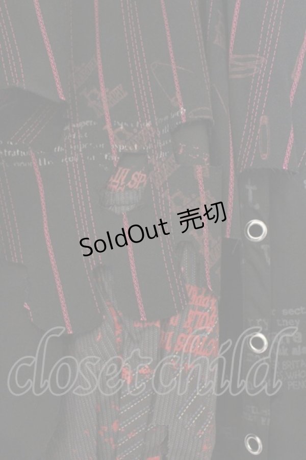 画像3: h.ANARCHY / スカルカットランダムスカート  ブラック×レッド×ピンク O-26-03-01-110-HN-SK-IG-OS (3)