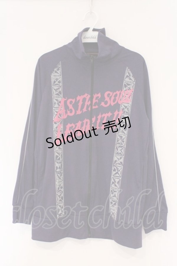 画像1: ALGONQUINS / スタッズプリントジップアップトップス F パープル O-26-03-01-111-AL-TO-IG-OS (1)