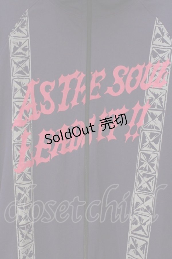 画像2: ALGONQUINS / スタッズプリントジップアップトップス F パープル O-26-03-01-111-AL-TO-IG-OS (2)