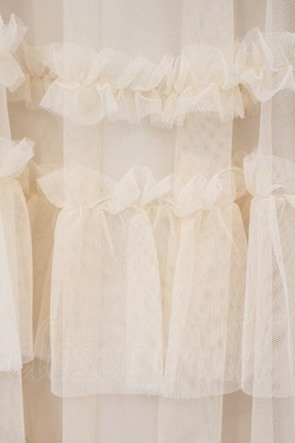 画像2: FLC / 星名桜子 HSティアードスカート M アイボリー O-26-03-01-125-LO-SK-IG-OS (2)