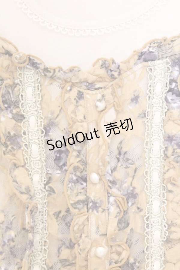 画像2: axes femme / ビスチェ風切り替えTシャツ M イエロー O-26-03-01-012-AX-TO-OW-OS (2)