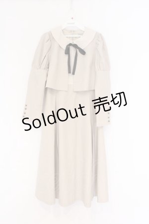 画像: Maison de FLEUR Petite Robe canone / クロエが微笑むワンピース M ベージュ O-26-03-01-002-EL-OP-OW-OS