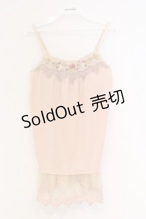 画像: axes femme / ガーデンインナーキャミソール M ピンク O-26-03-01-014-AX-TO-OW-OS