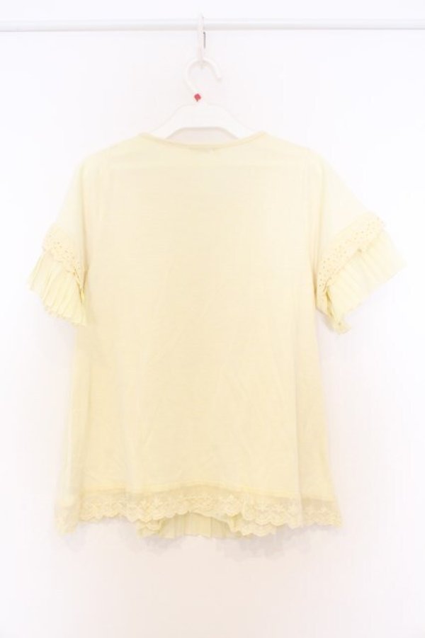 画像3: axes femme / ネックレス付プリーツプルオーバー  イエロー O-26-03-01-015-AX-TO-OW-OS (3)