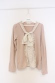 画像1: axes femme / シフォンボウタイトップス M ピンク O-26-03-01-016-AX-TO-OW-OS (1)