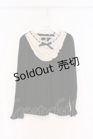 画像: axes femme / チュールヨークプルオーバー M クロ O-26-03-01-018-AX-TO-OW-OS