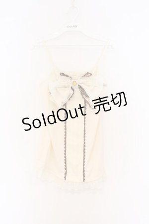 画像: axes femme / BIGリボンキャミソール M キナリ O-26-03-01-021-AX-TO-OW-OS