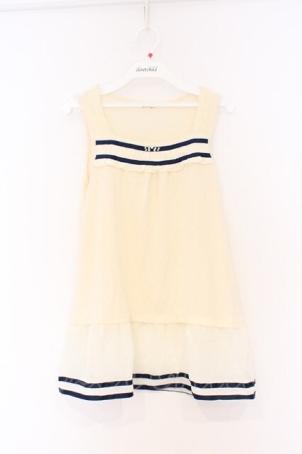 画像1: axes femme / シフォンフリルタンクトップ M キナリ O-26-03-01-022-AX-TO-OW-OS (1)