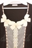 画像2: axes femme / 3つリボンブラウス風プルオーバー M ブラウン O-26-03-01-029-AX-TO-OW-OS (2)