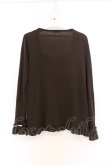 画像3: axes femme / 3つリボンブラウス風プルオーバー M ブラウン O-26-03-01-029-AX-TO-OW-OS (3)