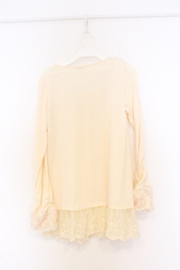 画像3: axes femme / ファーカラーインナーカットソー M キナリ O-26-03-01-030-AX-TO-OW-OS (3)