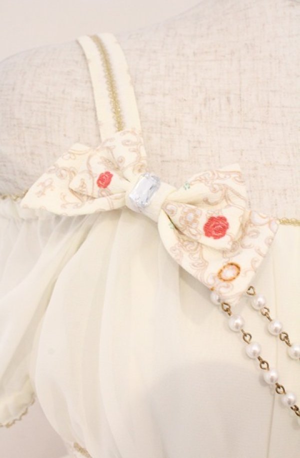 画像2: metamorphose / Majestic princess半袖ワンピース  シャンパン×キナリシフォン O-26-03-02-026-ME-OP-OW-OS (2)