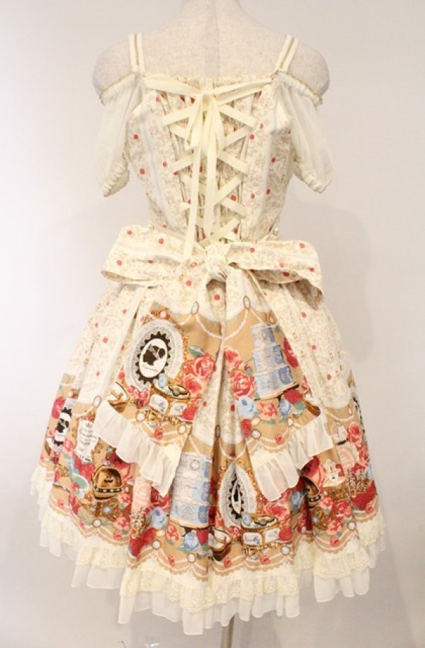 画像7: metamorphose / Majestic princess半袖ワンピース  シャンパン×キナリシフォン O-26-03-02-026-ME-OP-OW-OS (7)