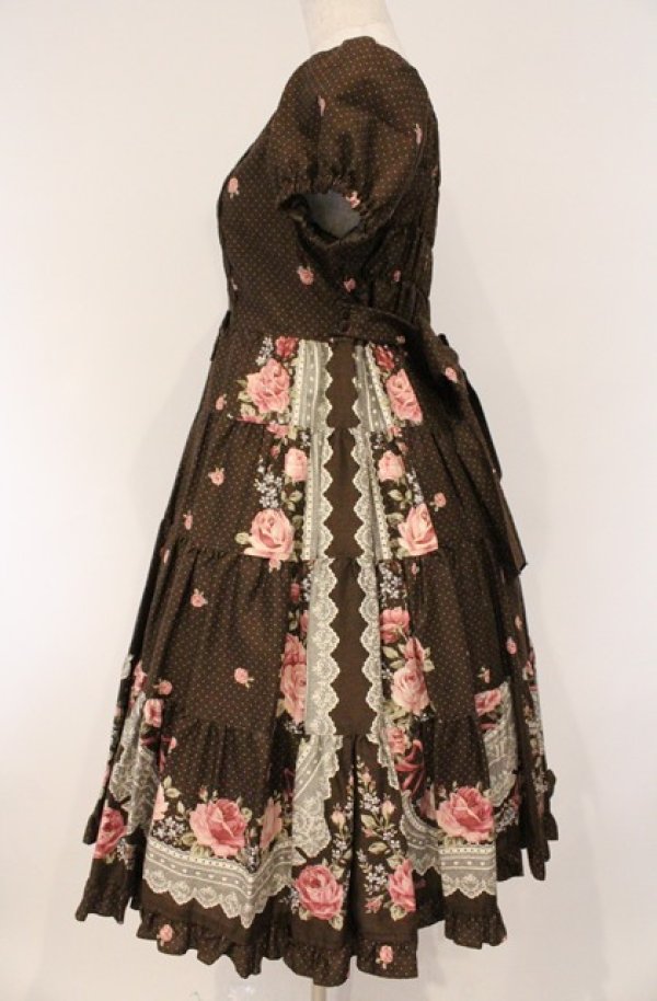 画像4: Innocent World / ラウレッタローズワンピース  ショコラ O-26-03-02-029-IW-OP-OW-OS (4)