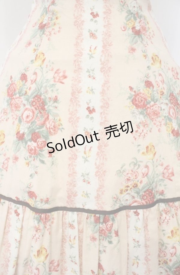 画像3: Innocent World / バラとチューリップのフレアージャンパースカート M ピンク O-26-03-02-031-IW-OP-OW-OS (3)