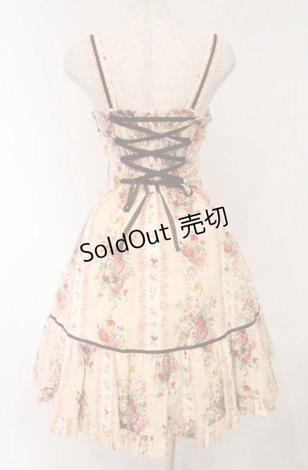 画像5: Innocent World / バラとチューリップのフレアージャンパースカート M ピンク O-26-03-02-031-IW-OP-OW-OS (5)