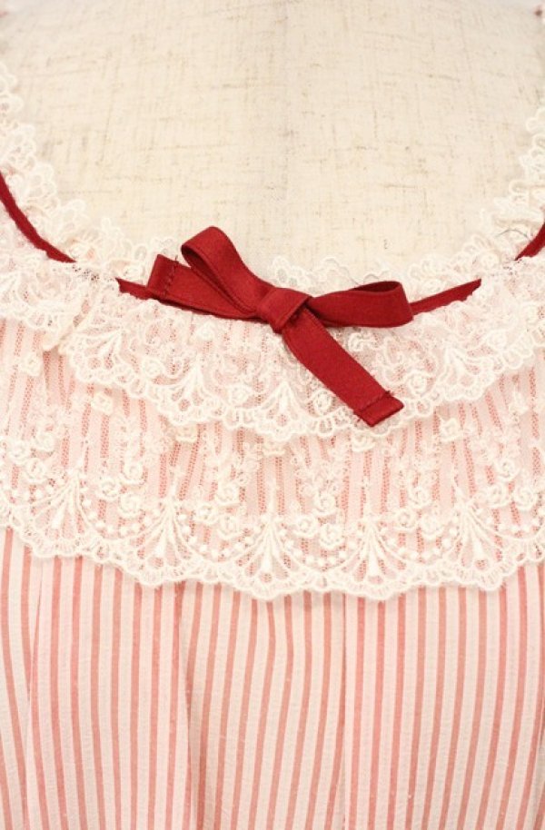 画像2: Innocent World / シャロンジャンパースカート  アカ×オフ O-26-03-02-034-IW-OP-OW-OS (2)