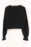 画像3: m petit by misako / AM バラレースニットカーディガン M クロ O-26-03-02-005-LO-TO-IG-OS (3)