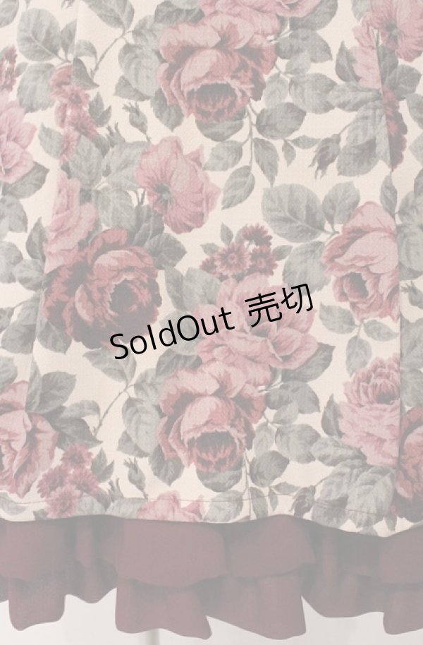 画像2: Innocent World / マロニカローズスカート M ワイン O-26-03-02-036-IW-SK-OW-OS (2)