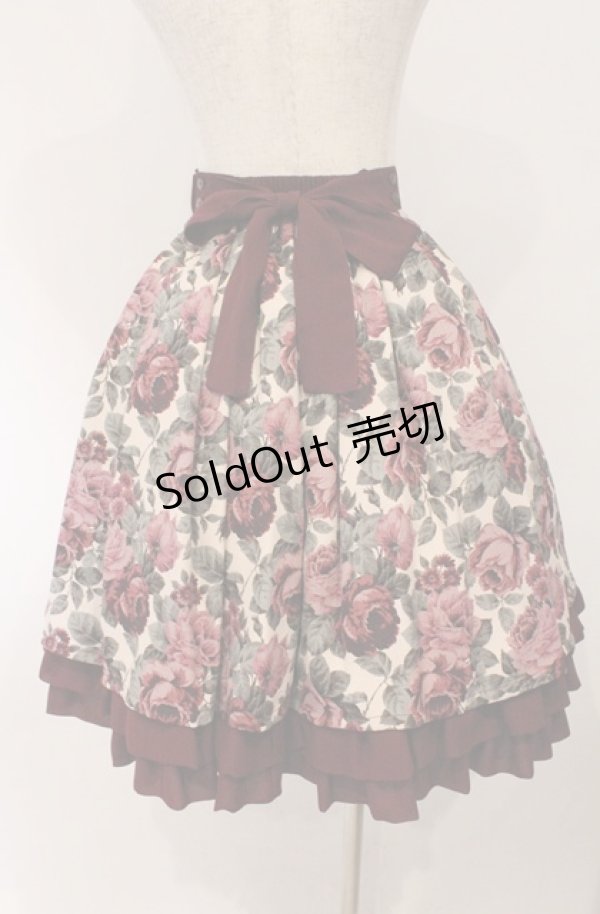 画像4: Innocent World / マロニカローズスカート M ワイン O-26-03-02-036-IW-SK-OW-OS (4)