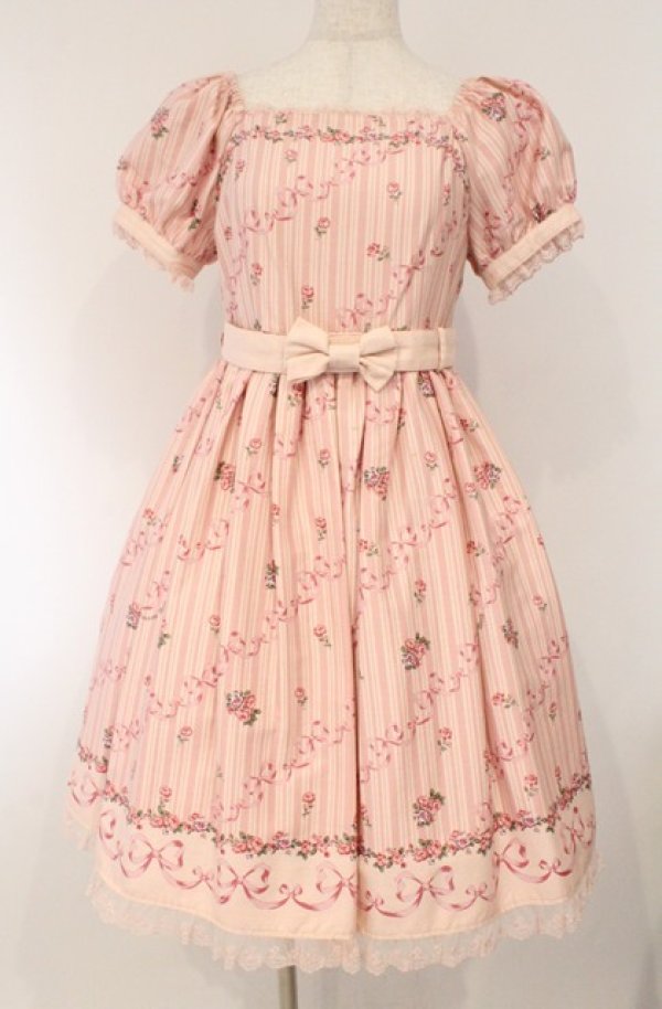 画像1: Innocent World / ベランジェールローズワンピース  ピンク O-26-03-02-039-IW-OP-OW-OS (1)