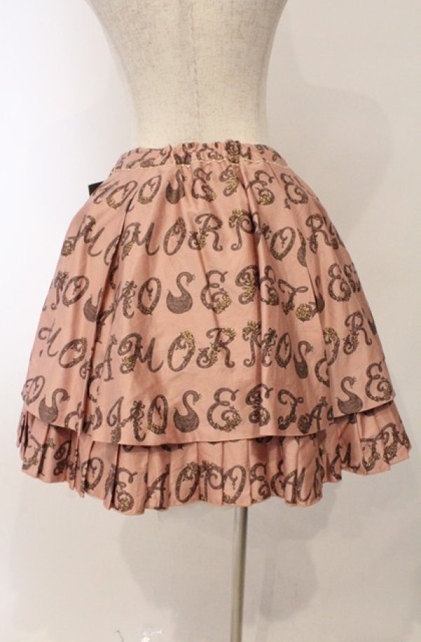 画像4: metamorphose / Romantic alphabet スカート  ピンク系 O-26-03-02-040-ME-SK-OW-OS (4)