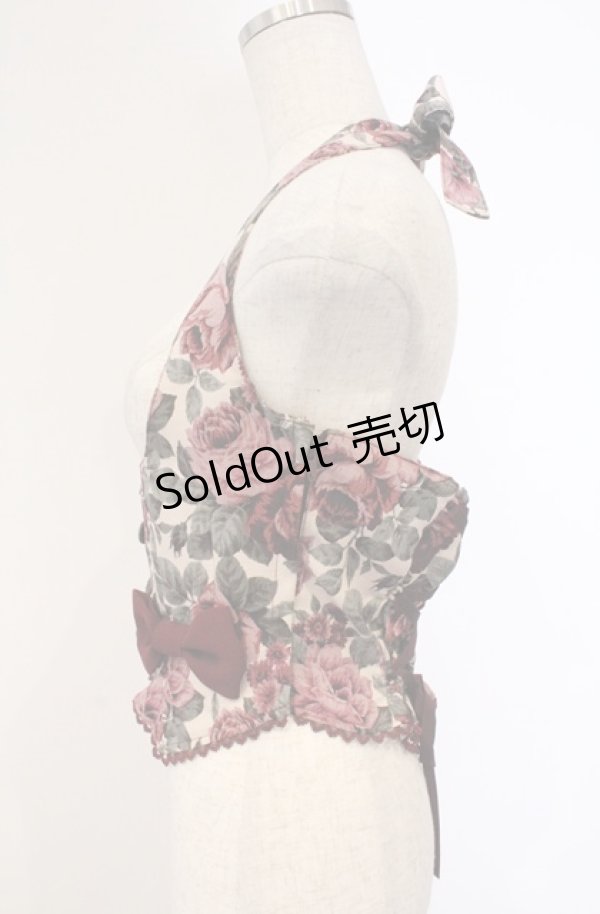 画像3: Innocent World / マロニカローズビスチェ M ワイン O-26-03-02-041-IW-TO-OW-OS (3)